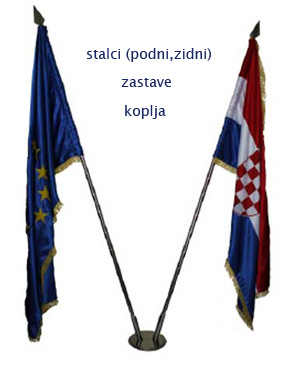 flags and stand