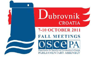 OSCE Parlamentary Assembly Fall Meetings in Dubrovnik