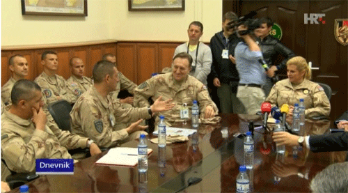 Croatian president visited at Camp Marmal in Kabul